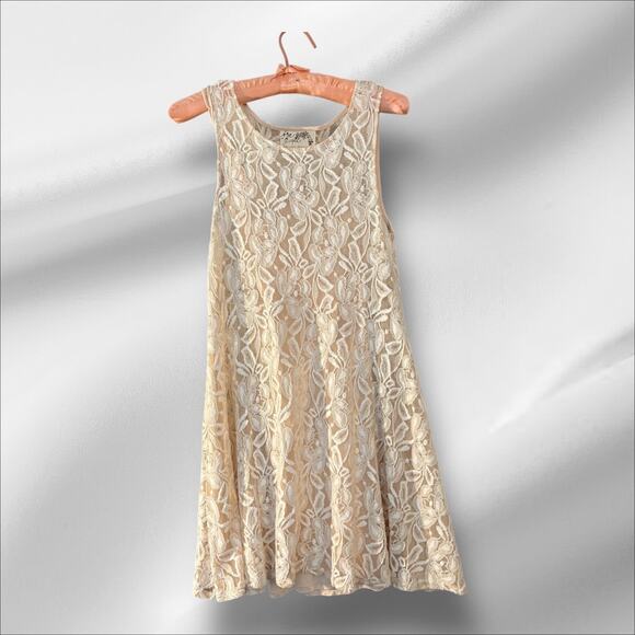 Free People Dresses & Skirts - Free People Miles of Lace Tank Dress  Lined SP Romantic Fairy Whimsy Festival